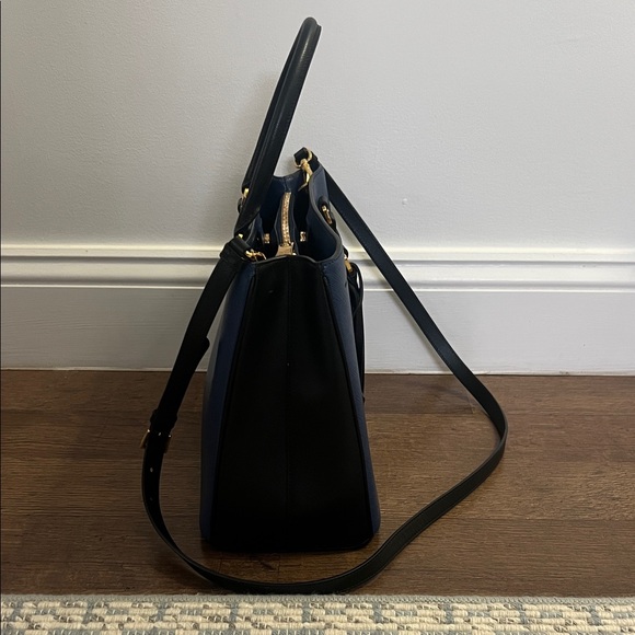 Prada Dark Blue Leather Satchel - Picture 4 of 11